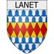 Lanet 11 ville Stickers blason autocollant adhésif