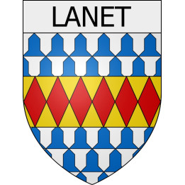 Lanet 11 ville Stickers blason autocollant adhésif