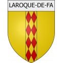 Laroque-de-Fa 11 ville Stickers blason autocollant adhésif