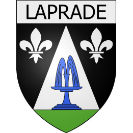 Laprade 11 ville Stickers blason autocollant adhésif