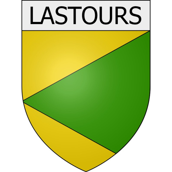 Lastours 11 ville Stickers blason autocollant adhésif