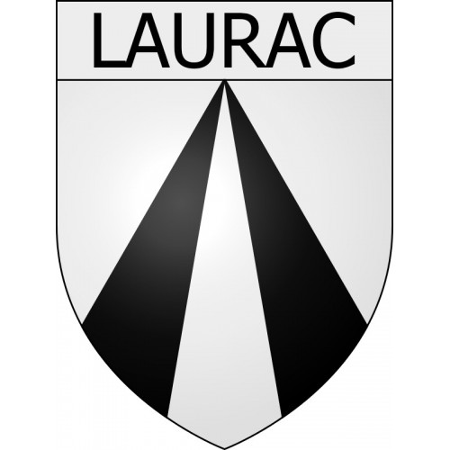 Laurac 11 ville Stickers blason autocollant adhésif