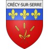 crécy-sur-serre 02 ville Stickers blason autocollant adhésif