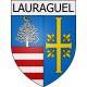 Lauraguel 11 ville Stickers blason autocollant adhésif