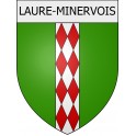 Laure-Minervois 11 ville Stickers blason autocollant adhésif