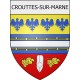 crouttes-sur-marne 02 ville Stickers blason autocollant adhésif