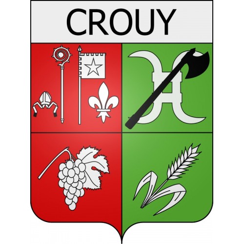 Stickers coat of arms Braine adhesive sticker