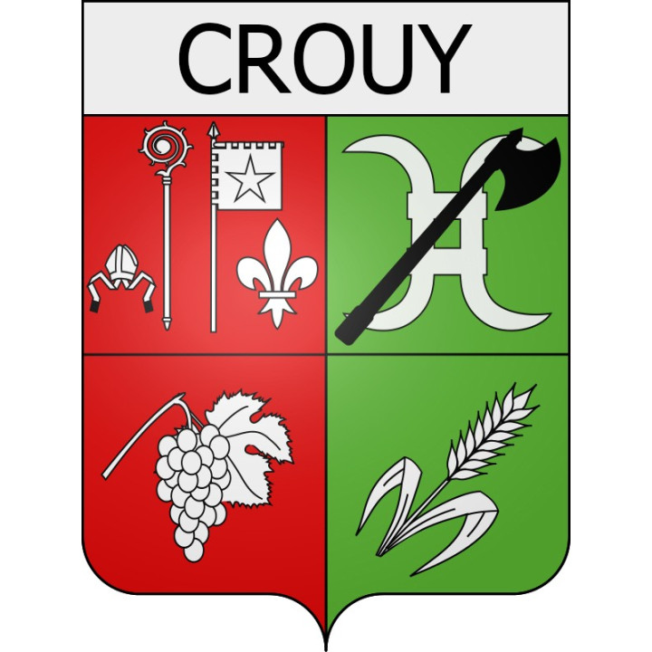 Stickers coat of arms Braine adhesive sticker