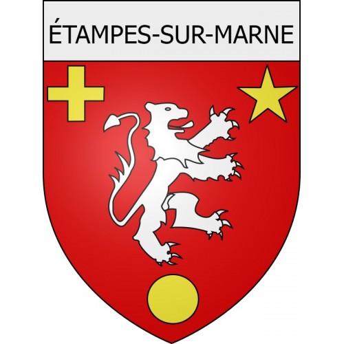 étampes-sur-marne 02 ville Stickers blason autocollant adhésif