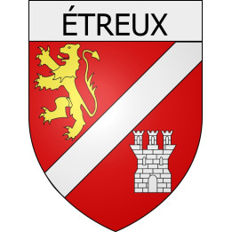 étreux 02 ville Stickers blason autocollant adhésif