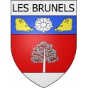 Les Brunels 11 ville Stickers blason autocollant adhésif