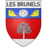 Les Brunels 11 ville Stickers blason autocollant adhésif