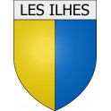 Les Ilhes 11 ville Stickers blason autocollant adhésif