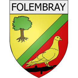 Pegatinas escudo de armas de Braine adhesivo de la etiqueta engomada
