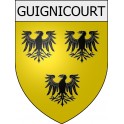 guignicourt 02 ville Stickers blason autocollant adhésif
