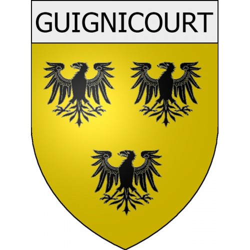 guignicourt 02 ville Stickers blason autocollant adhésif