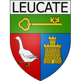 Leucate 11 ville Stickers blason autocollant adhésif