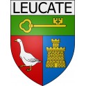 Leucate Sticker wappen, gelsenkirchen, augsburg, klebender aufkleber