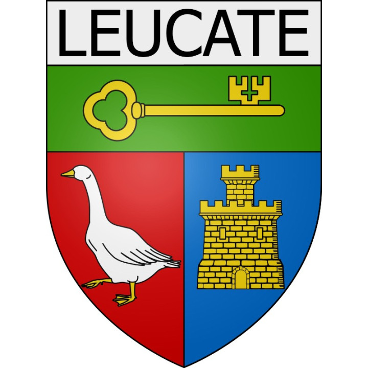 Leucate 11 ville Stickers blason autocollant adhésif