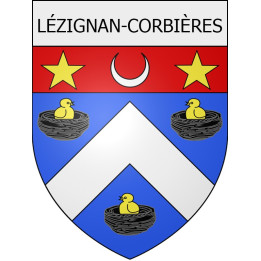 Lézignan-Corbières 11 ville Stickers blason autocollant adhésif