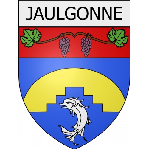 jaulgonne 02 ville Stickers blason autocollant adhésif