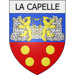 la-capelle 02 ville Stickers blason autocollant adhésif