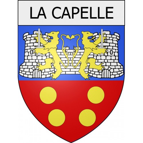 Pegatinas escudo de armas de Braine adhesivo de la etiqueta engomada