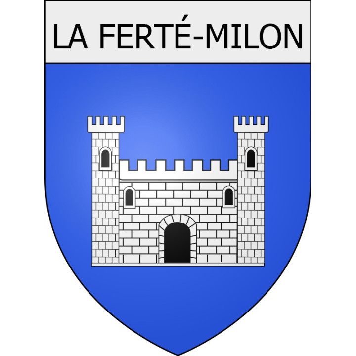 la-ferté-milon 02 ville Stickers blason autocollant adhésif