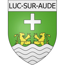 Luc-sur-Aude 11 ville Stickers blason autocollant adhésif