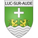 Luc-sur-Aude 11 ville Stickers blason autocollant adhésif