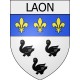 laon 02 ville Stickers blason autocollant adhésif