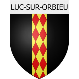 Luc-sur-Orbieu 11 ville Stickers blason autocollant adhésif