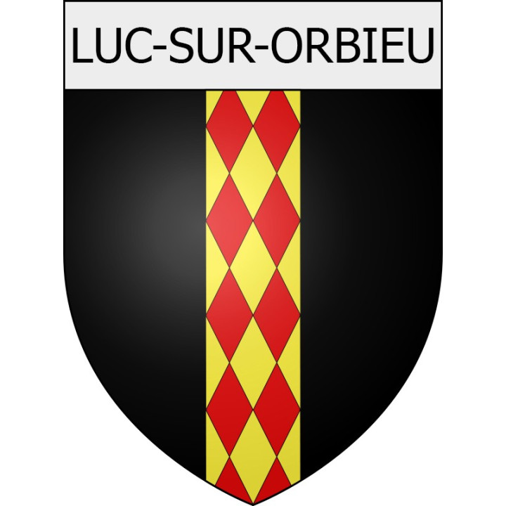 Luc-sur-Orbieu 11 ville Stickers blason autocollant adhésif