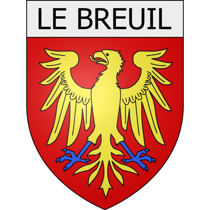 Stickers coat of arms Braine adhesive sticker