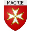 Magrie 11 ville Stickers blason autocollant adhésif