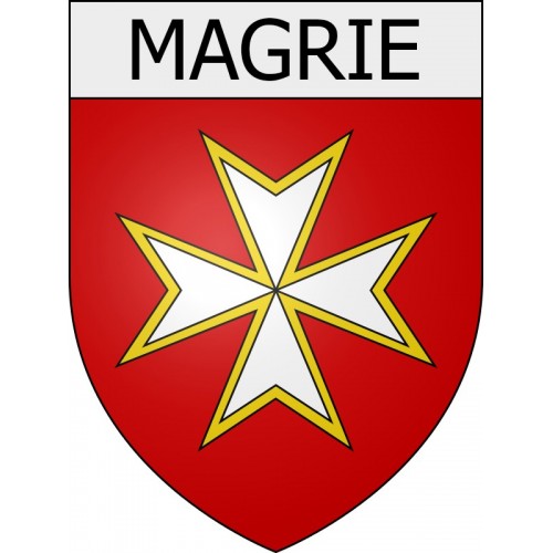 Magrie 11 ville Stickers blason autocollant adhésif