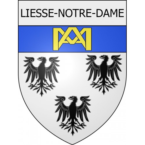 Pegatinas escudo de armas de Braine adhesivo de la etiqueta engomada