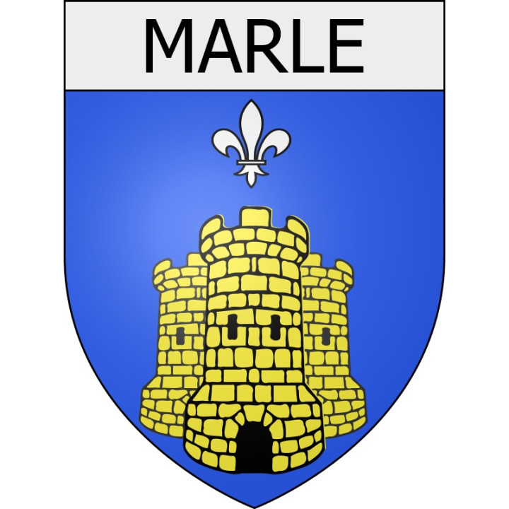 Stickers coat of arms Braine adhesive sticker