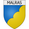 Malras 11 ville Stickers blason autocollant adhésif