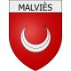 Malviès 11 ville Stickers blason autocollant adhésif