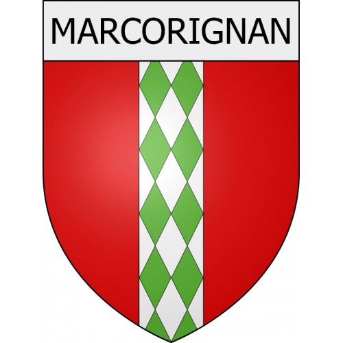 Marcorignan 11 ville Stickers blason autocollant adhésif