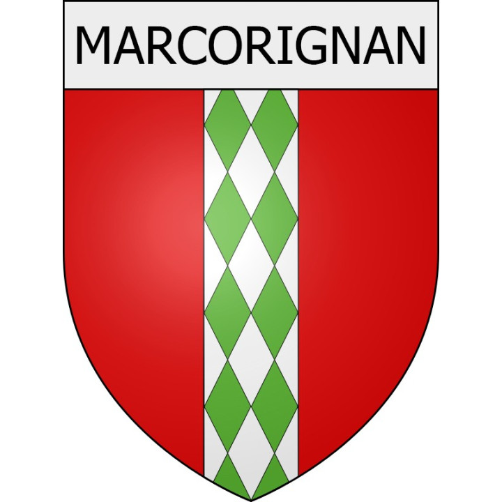 Marcorignan 11 ville Stickers blason autocollant adhésif