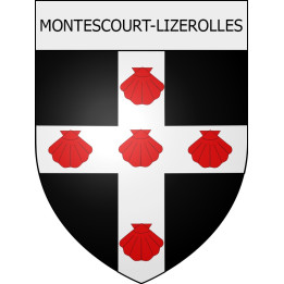 montescourt-lizerolles 02 ville Stickers blason autocollant adhésif