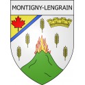 montigny-lengrain 02 ville Stickers blason autocollant adhésif