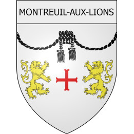 montreuil-aux-lions 02 ville Stickers blason autocollant adhésif