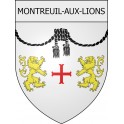 montreuil-aux-lions 02 ville Stickers blason autocollant adhésif
