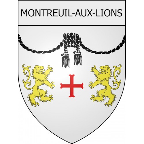 Pegatinas escudo de armas de Braine adhesivo de la etiqueta engomada