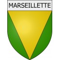 Marseillette 11 ville Stickers blason autocollant adhésif