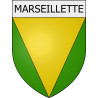 Marseillette 11 ville Stickers blason autocollant adhésif