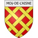 moÿ-de-l-aisne 02 ville Stickers blason autocollant adhésif